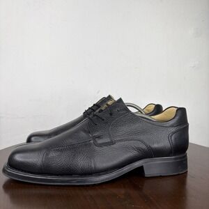 Studio Belvedere Bay Bridge Oxford Shoes Men's 13 EEE Black Pebble Leather Derby
